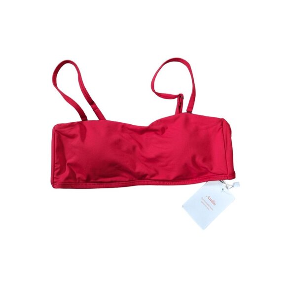 Andie Swim The Rio Top Cherry Red Size XS - Picture 3 of 6